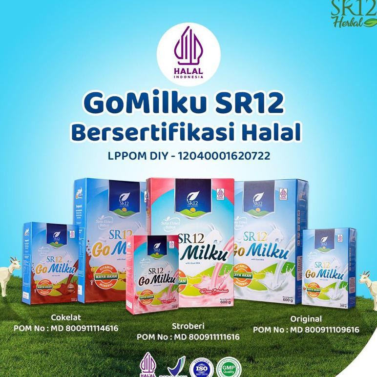 

[ COD ] - AGEN SR12 - GOMILKU SR12 ISI 200 GRAM SUSU KAMBING ETAWA PREMIUM 100% ORIGINAL / KESEHATAN / DAYA TAHAN TUBUH / SUMBER VITAMIN