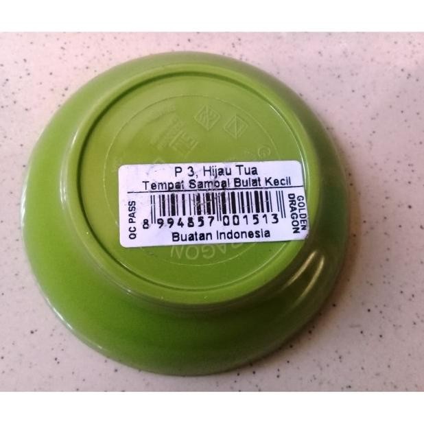 

Tempat Sambal Bulat Kecil Hijau Tua 12 Pcs Melane - Golden Dragon P3