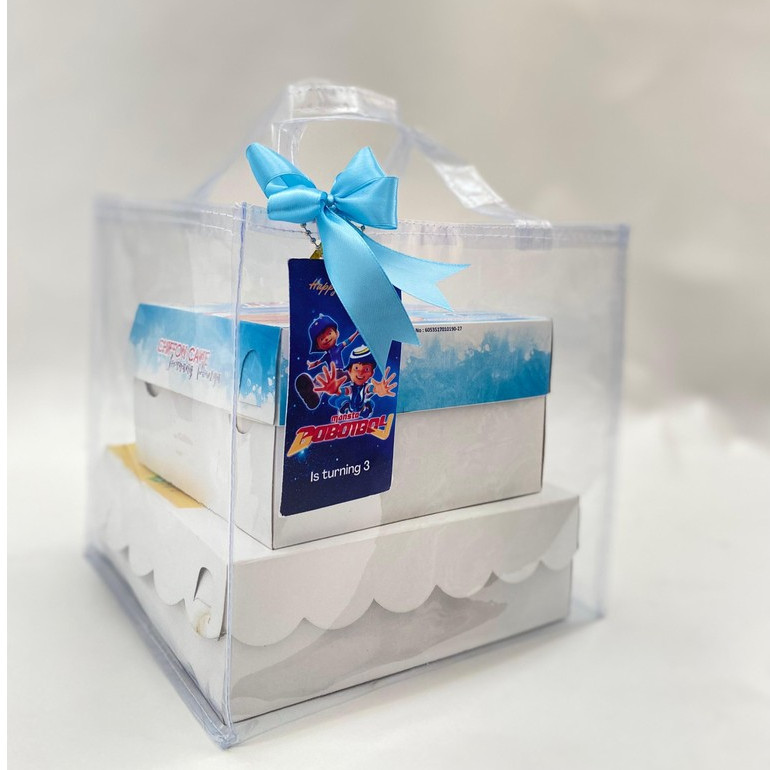 1LUSIN TAS MIKA Uk 21x21x21 Hajatan Tasyakuran Berkat Nasi Box 20x20