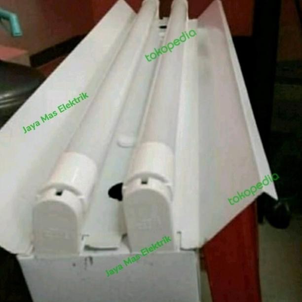 Kap Lampu Tko Set 2X36/2X16Watt+Lampu Tl Led Neon Philips 16Watt Isi2