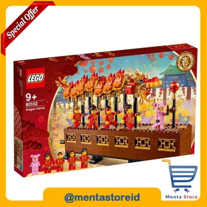 LEGO Seasonal 80102 ce Barongsai Red Imlek Chinese Year