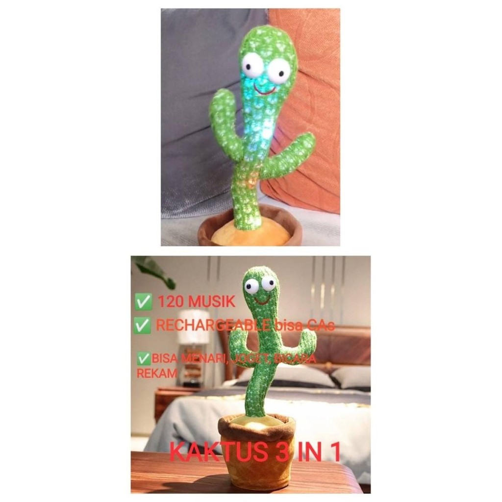 Tiktok Mainan Boneka Tanaman Bergoyang Kaktus Joget Cactus Dance 2021