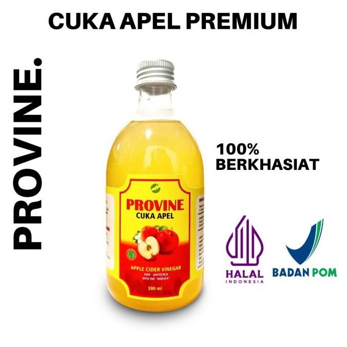 

CUKA APEL PROVINE PREMIUM HALAL & BPOM Apple Cider Vinegar With Mother