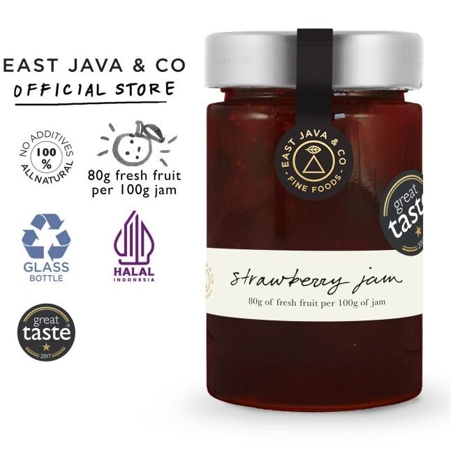 

East Java & Co Strawberry Jam - 250 G (Selai Stroberi)