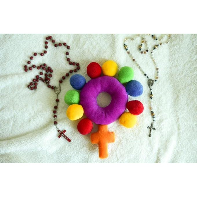 ROSARIO BONEKA JOYFUL alat bantu belajar doa anak katolik