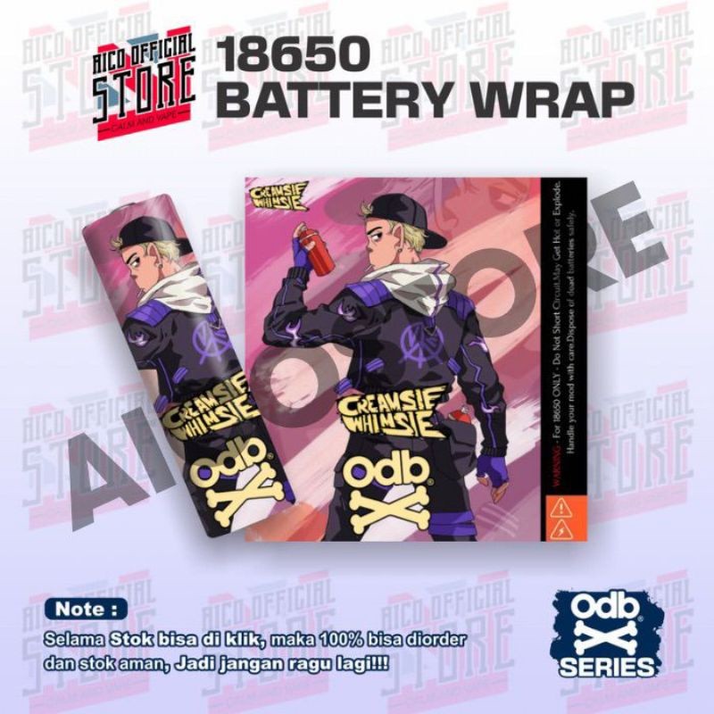

Wrap* Stiker Wrap Baterai 18650 O D B X Kremsi Whimse Untuk Melindungi Dan Memperindah Tampilan 18 Wrap Skin Stiker Garksin CUSTOM Gratis (2pcs)