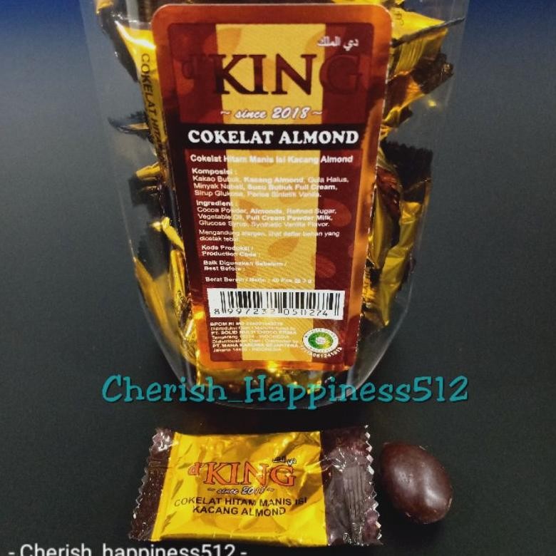 

CR - 1 Kotak (4 Toples Kecil) D'King Bonibol Cokelat Almond & Chocoberry Almond TERLARIS