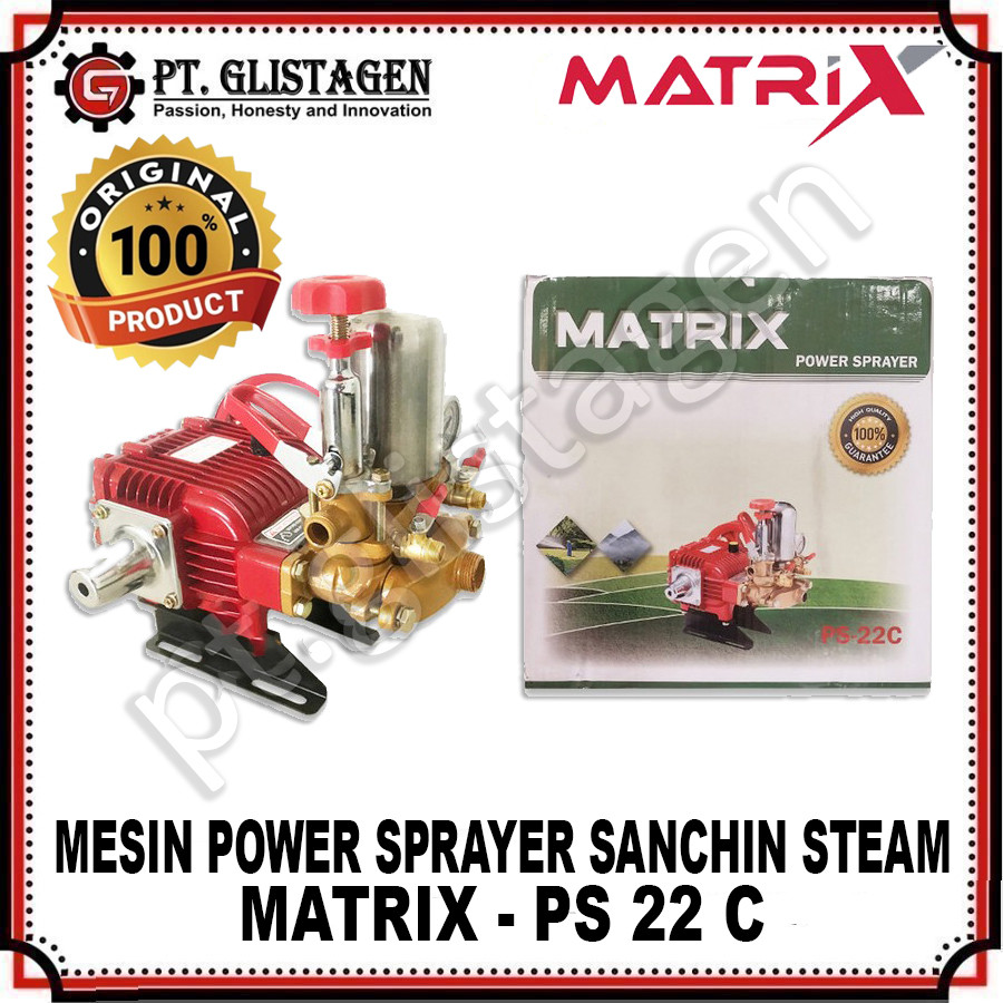 MATRIX PS 22 Mesin Power Sprayer Sancin Sanchin Steam Motor Mobil Bensin PS-22C PS 22 PS22