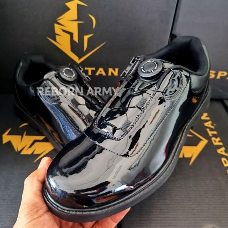 Sepatu Polisi Pdl Pdh Satpam Satpol Pp Tali Putar Spartan Pria Keren