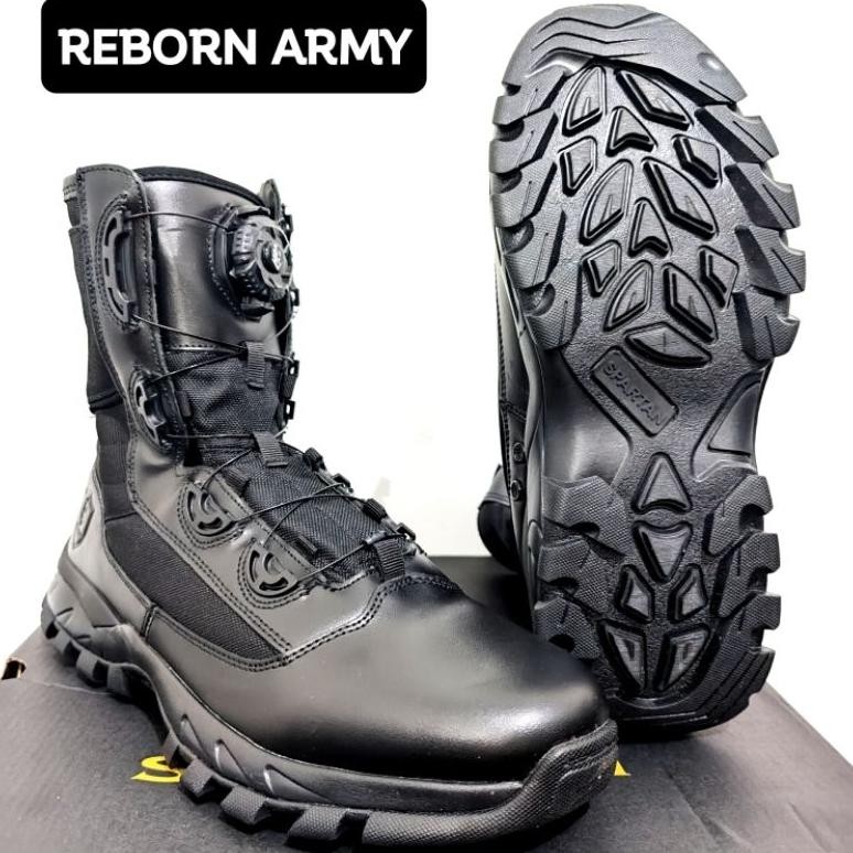 Sepatu Polisi Pdl Pdh Satpam Satpol Pp Tali Putar Spartan Extrac Sol Tempur Pria Keren