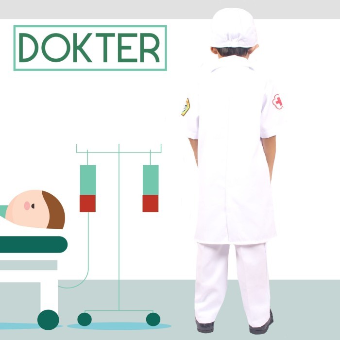 Paling Baik Baju Dokter Kecil Anak Seragam Profesi Dokter Kecil Kostum Dokter Anak