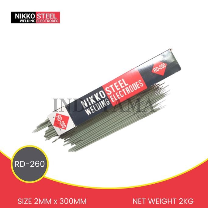 KAWAT LAS LISTRIK ELEKTRODA NIKKO STEEL SIZE 2MM x 30MM ISI 2KG