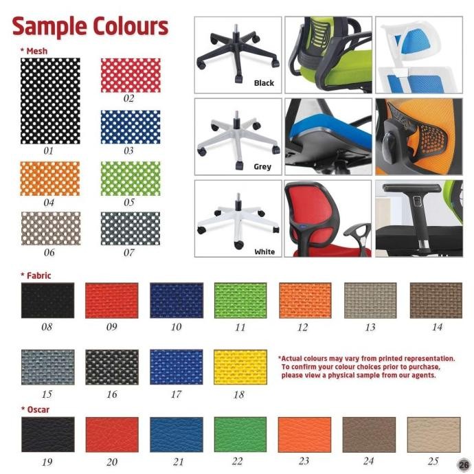 Kursi Kantor Indachi D 3001 CR - Kaki Chrome