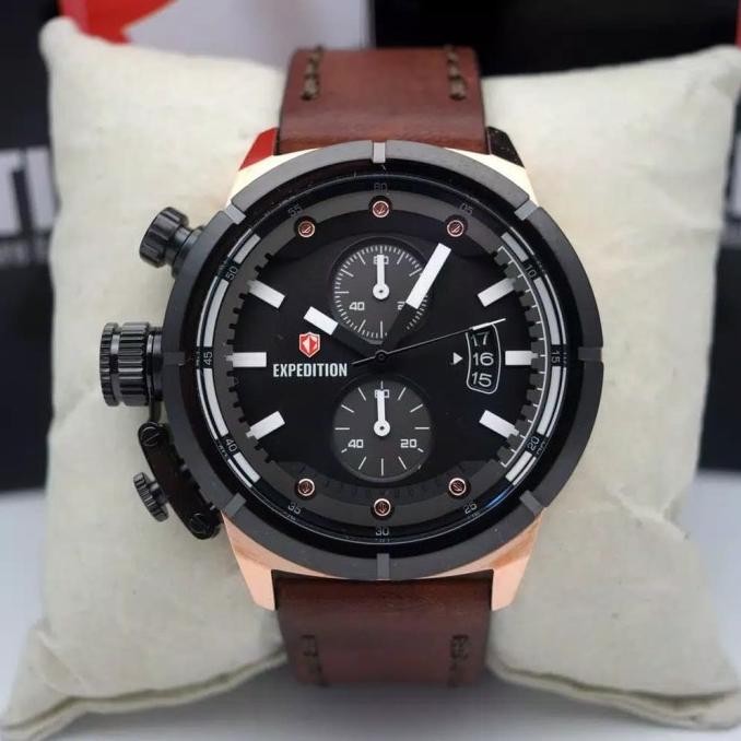 EXPEDITION E6765 MC MAN E 6765 MC BLACK ROSEGOLD JAM TANGAN ORIGINAL