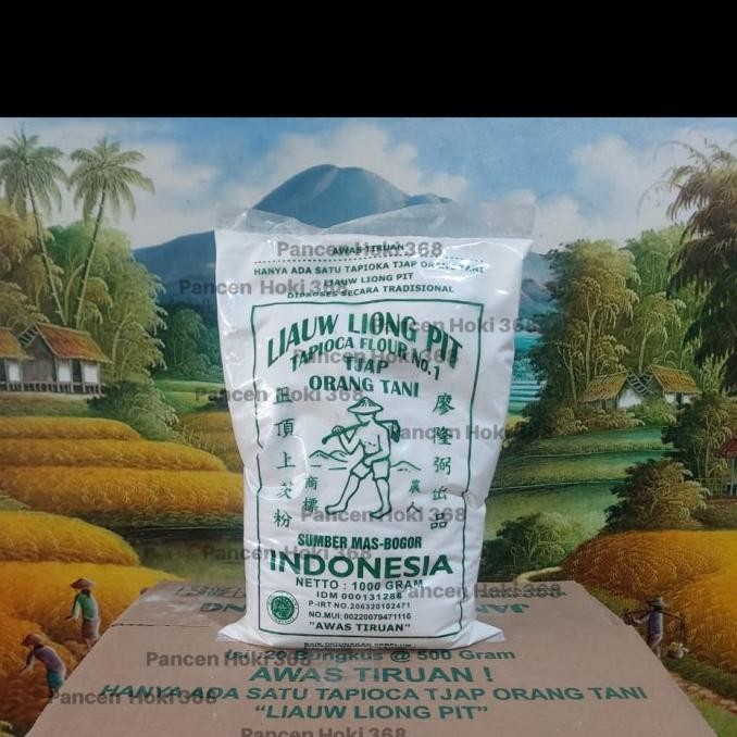 

Tepung Tapioka Liauw Liong Pit Cap Orang Tani / Sagu Tani(10X1Kg) Terbaik