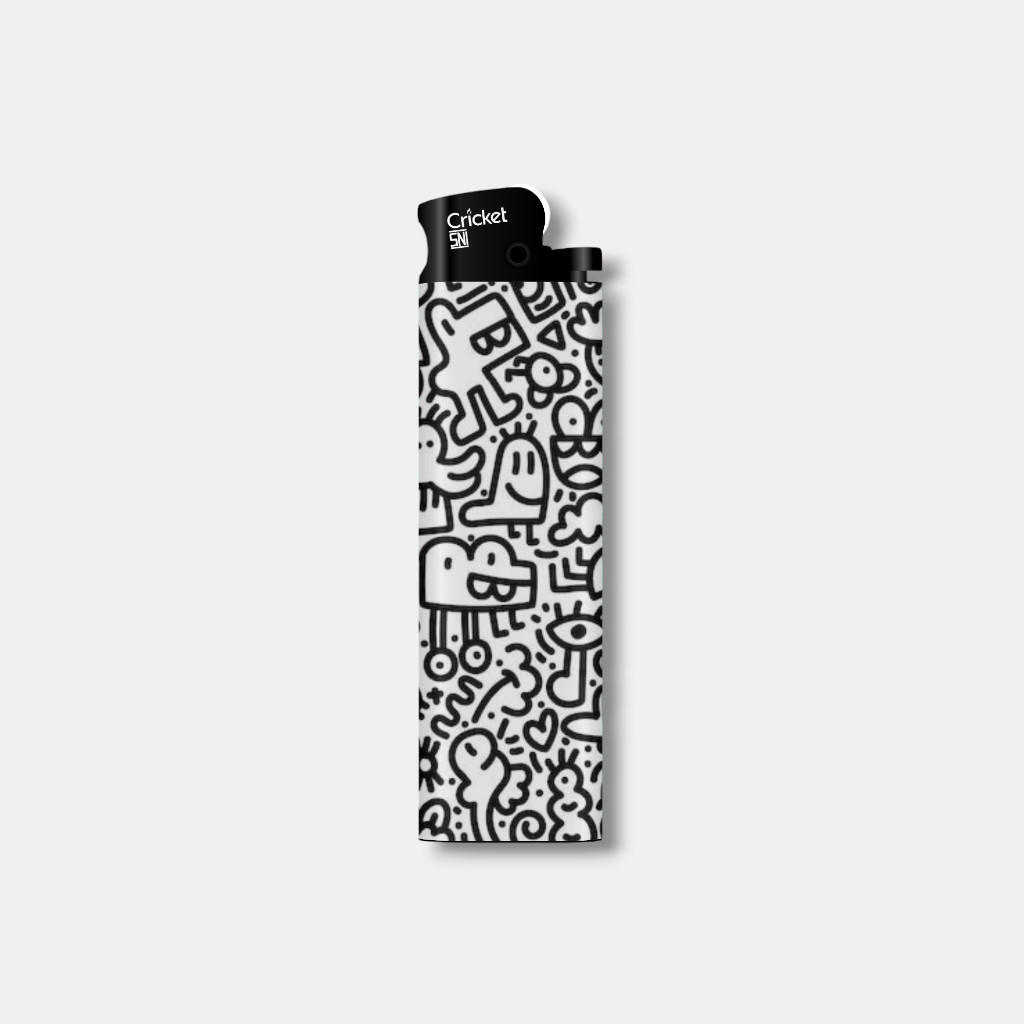 

Wrap* Korek Api Cricket Doodle Unik Keren Lighter Wrap Skin Stiker Garksin CUSTOM Gratis (2pcs)