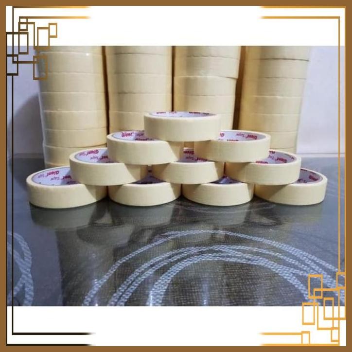 

[KT55] Masking Tape 24 MM / Lakban Kertas 1 inch harga perlusin isi 12pcs