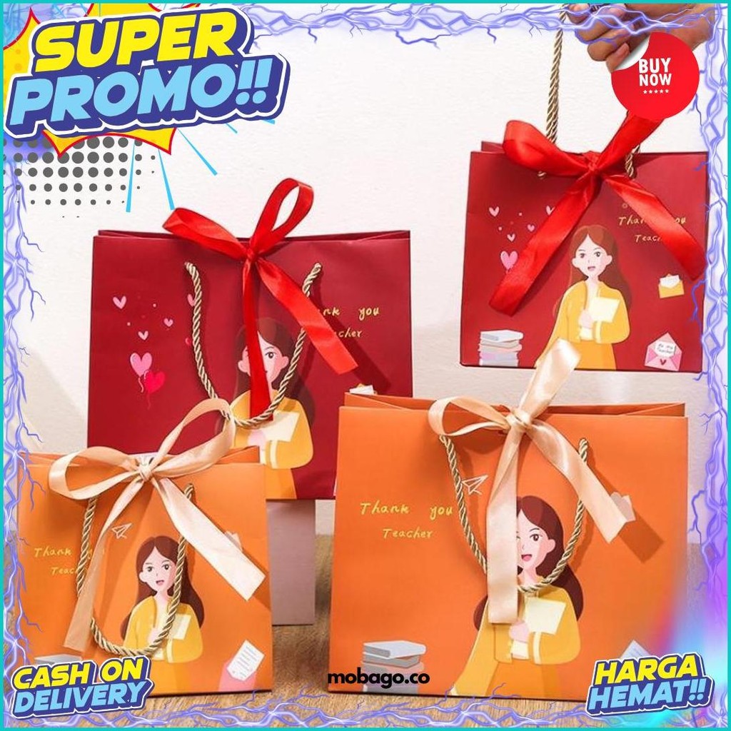 

Goodiebag Gift Box Hampers / Tas Hadiah Souvenir Motif Lucu Spesial Hari Guru Kilat