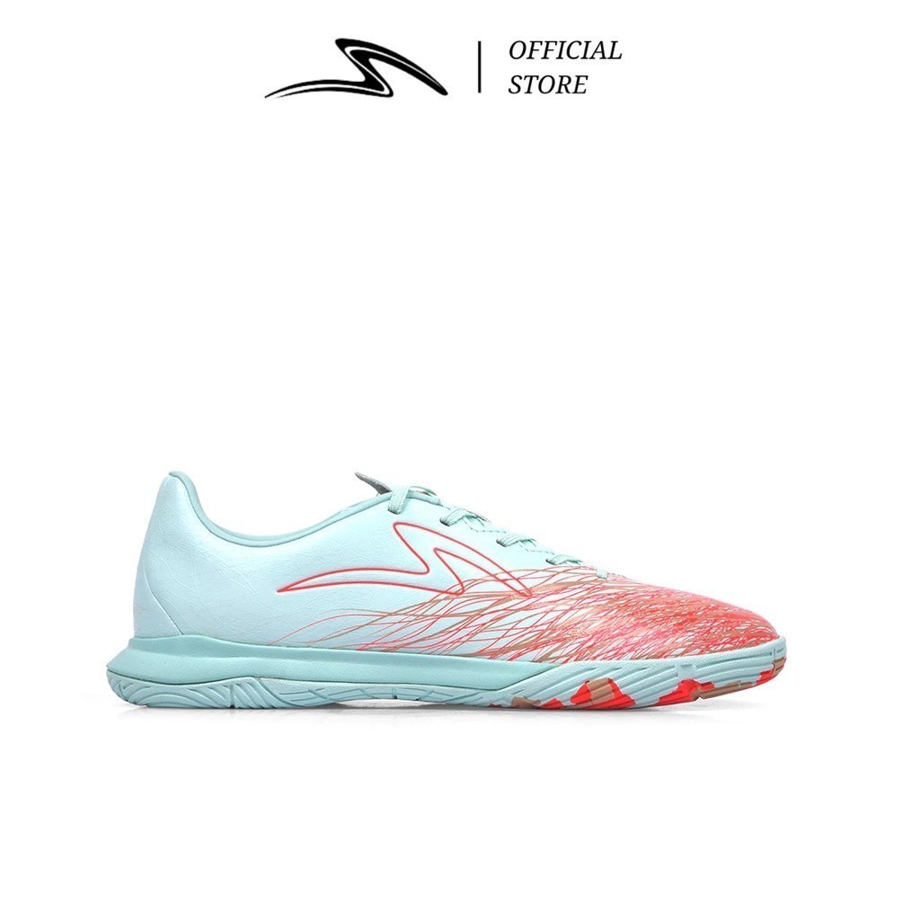SPECS SEPATU FUTSAL ACCELERATOR ALPHA NERVE PRO IN FAIR AQUA FIERY CORAL FROSTED SPE402297