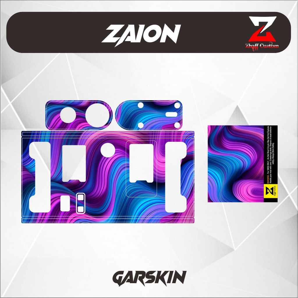 

Wrap* Acces Zaion Anti Luntur Uv Print Wrap Skin Stiker Garksin CUSTOM Gratis (2pcs)
