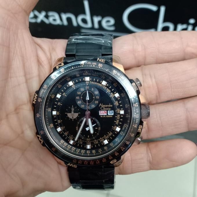 ALEXANDRE CHRISTIE AC6476 / AC 6476 MC ROSEGOLD BLACK MAN