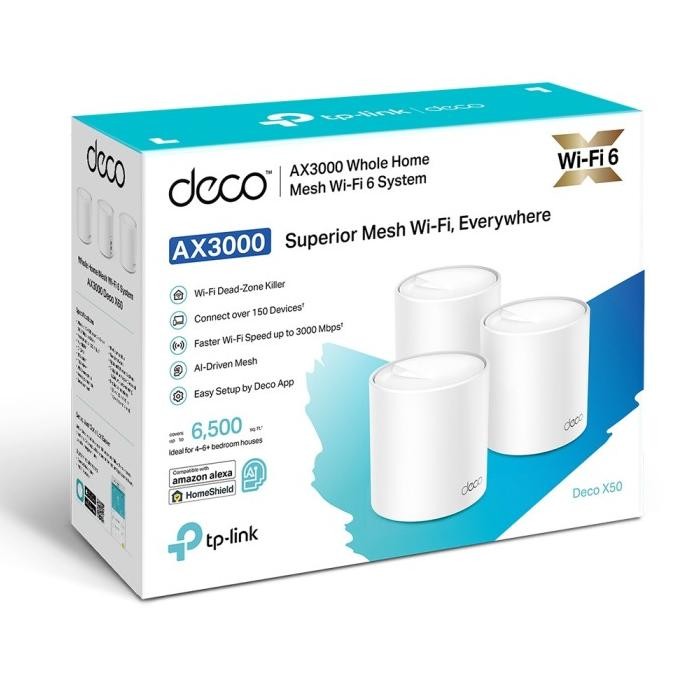 NEW TP-LINK Deco X50 AX3000 Whole Home Mesh WiFi 6 System