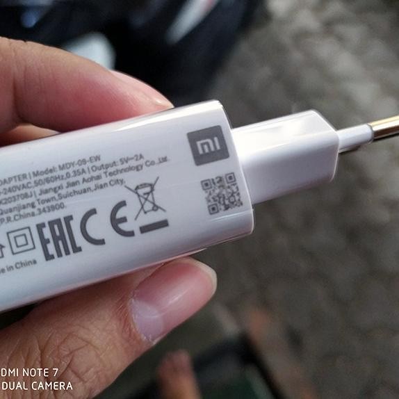 Charger Xiaomi Redmi Note 8 Original 100% Casan Ori Mdy-09-Ew