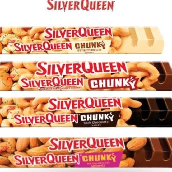 

Sierqueen Chunky Bar 95 G Halal Mede/ Almond/ Dark/ White Coklat