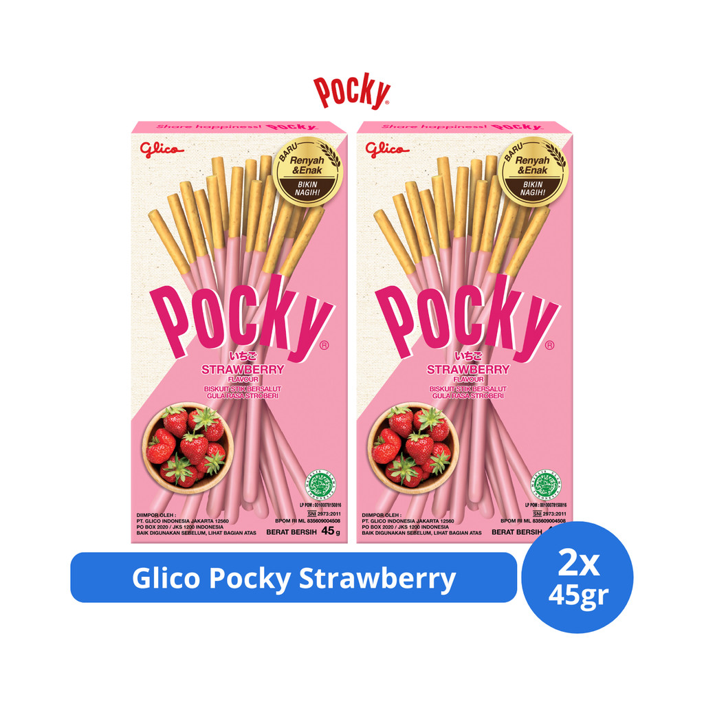 

Glico Pocky Strawberry 45gr x 2 pcs