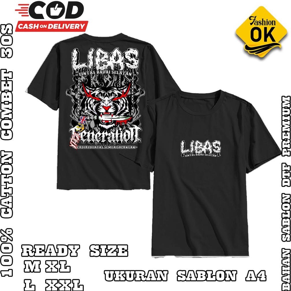 Kaos Pagar Nusa Distro T-Shirt Pagar Nusa Libas Lintas Badai Selatan Premium Original Cotton Combed 