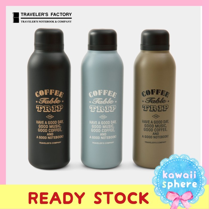 

Traveler's Factory Stainless Steel Bottle 500ml Coffee Table Trip Ready Stock Botol Minum Travelers