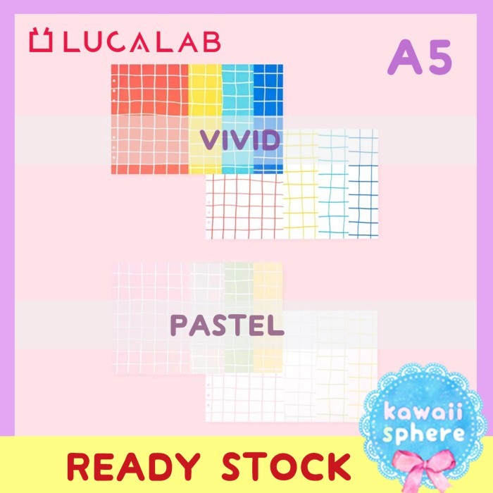 

Lucalab A5 Refill Tile Note Sketch Insert Ring binder A5 6-Holes