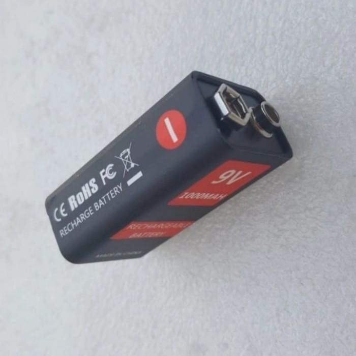 Battery Kotak 9V 1000Mah Rechargeable Usb Isi Ulang