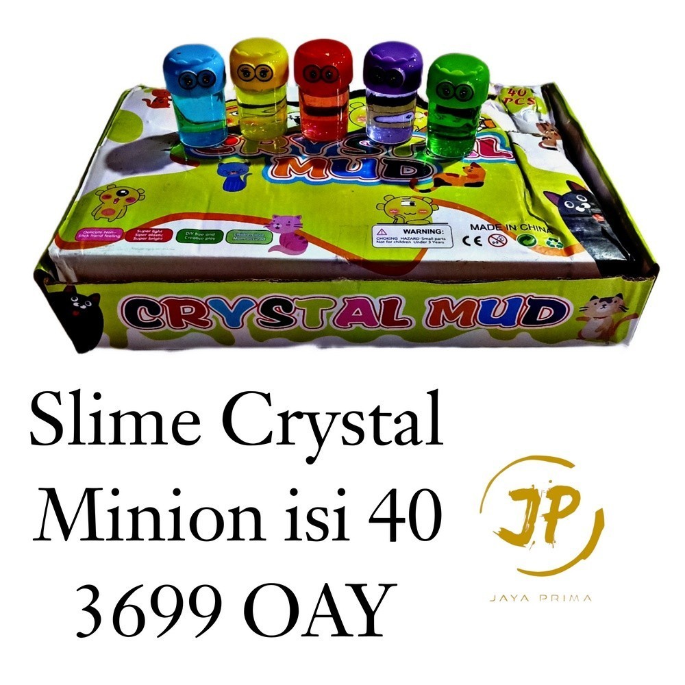 MAINAN ANAK SLIME CRYSTAL MINIONS ISI 40 (NO RETURN)