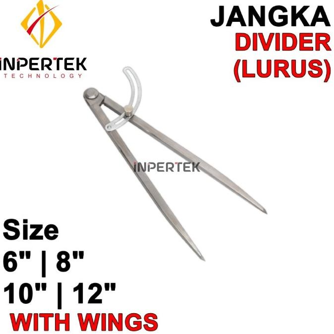 

BEBAS ONGKIR - Jangka Besi 12" Jangka Lurus Jangka Bubut 12 Wing Compass Caliper 12