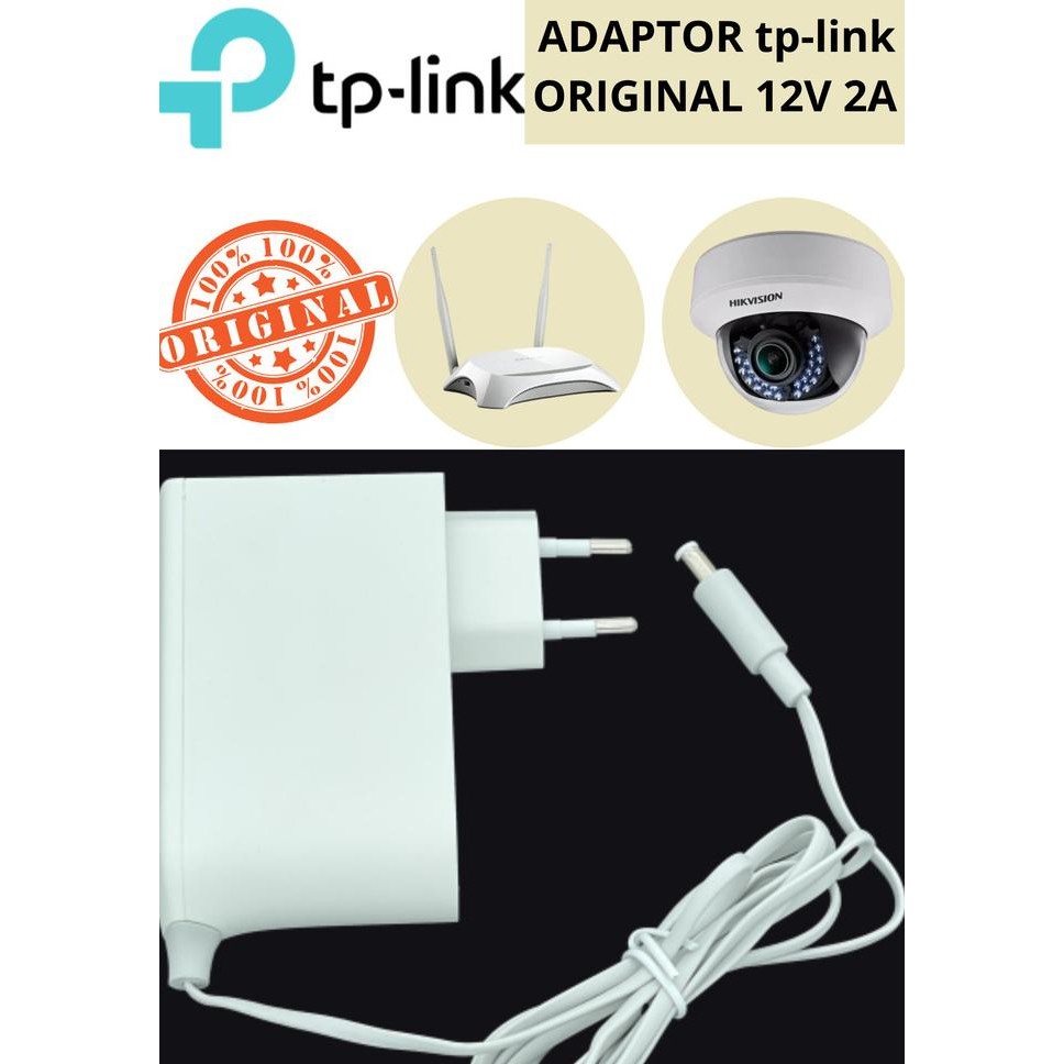 ADAPTOR TPLINK ORIGINAL 12V 2A PUTIH tp-link MODEL: T120200-2C4