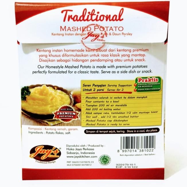 

Jays Traditional Mashed Potato 45 Gr - Kentang Instant Tradisional