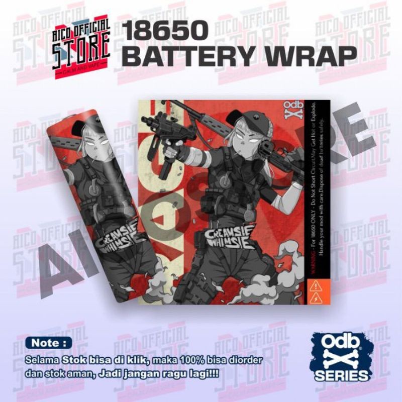 

Wrap* Stiker Wrap Baterai 18650 O D B X Kremsi Whimse Untuk Melindungi Dan Memperindah Tampilan 24 Wrap Skin Stiker Garksin CUSTOM Gratis (2pcs)