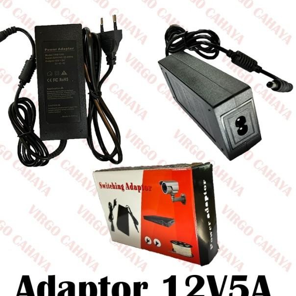 Adaptor 12V 5A Cctv (Buat Camera Dvr) Bagus