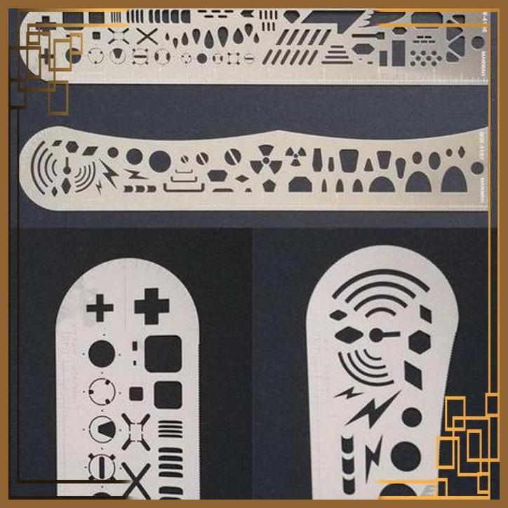 

[KSH] MULTIFUNCTION CUTTING TEMPLATE (CUTTING+RULE+SAW) THICKNESS 1MM