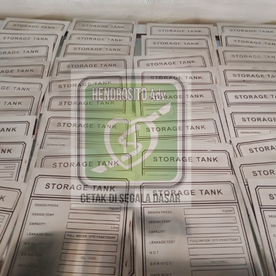 

name plate stainless 316