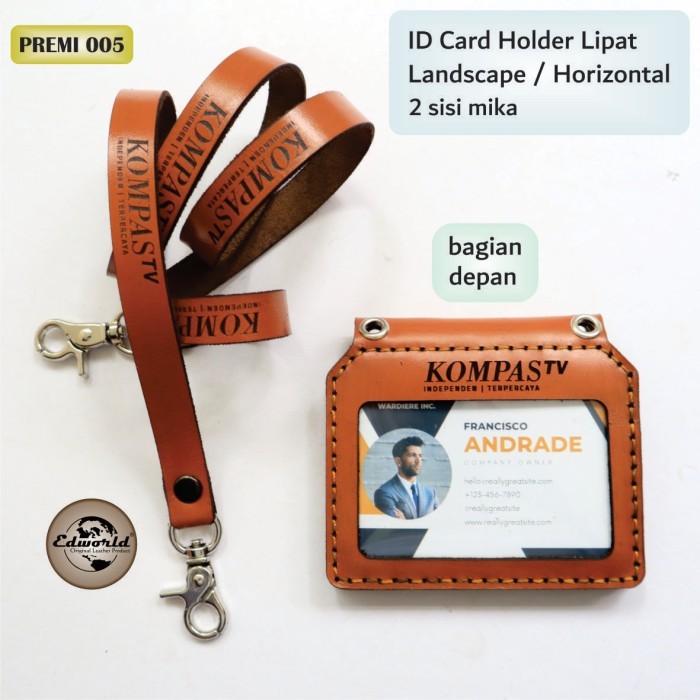 

ID CARD HOLDER LIPAT LANDSCAPE / HORIZONTAL 2 SISI MIKA
