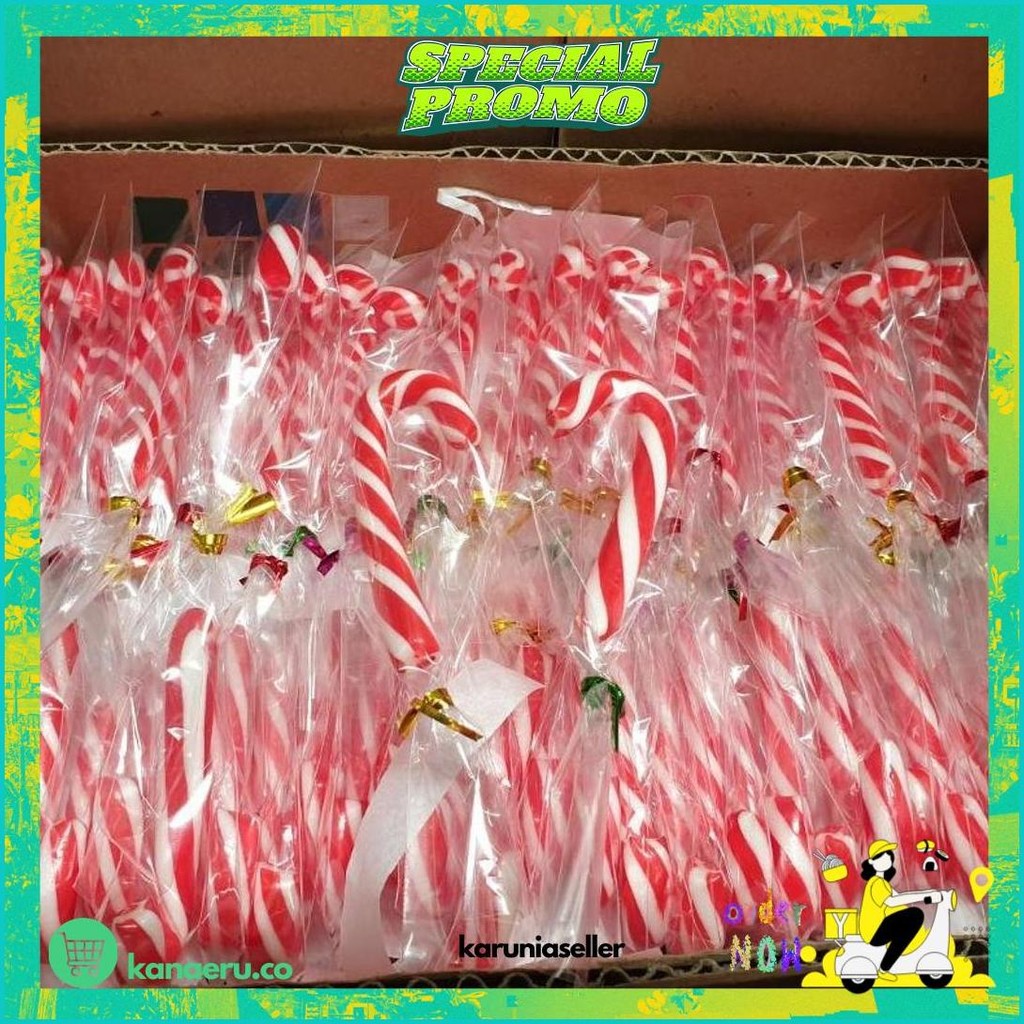 

Permen Tongkat Natal - Candy Cane Uk 7Cm Isi 50 Diskon