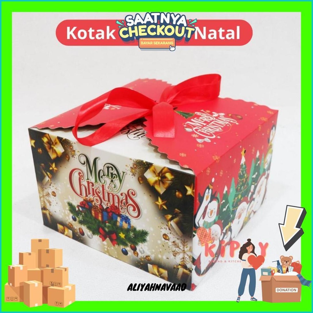

Kotak Gift Box Natal/Hampers Natal/ Kotak Kado Natal/ Gift Box Souvenir Christmas/ Box Souvenir Murah