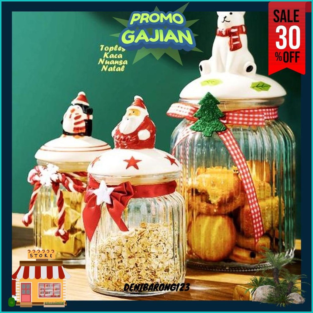 

Toples Kaca Nuansa Natal Toples Natal Hampers Natal Christmas Candy Box Dekorasi Natal Christmas Decoration Kado Natal Hadiah Natal Sale