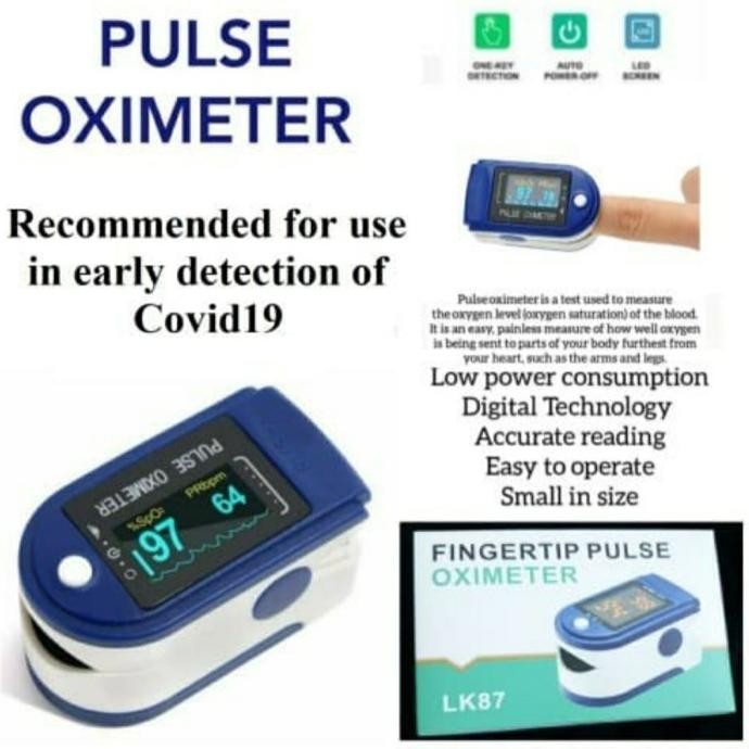 

TERSEDIA OXIMETER BIRU - OXYMETER OKSIMETER FINGERTIP PULSE OKSIGEN METER SPO2