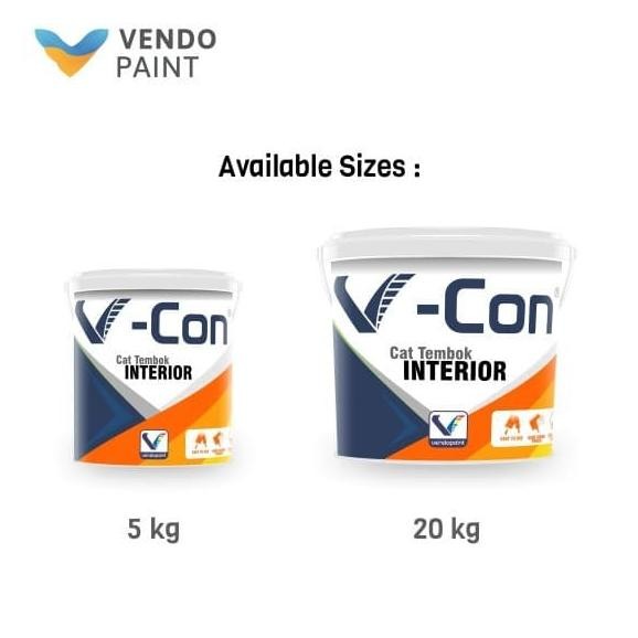 Cat Tembok Interior V-Con Super White 20 kg - setara Aries Gold
