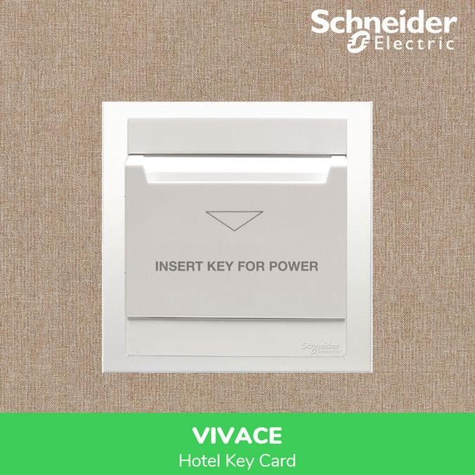 Schneider Saklar Hotel Key Card Switch Vivace - KB31EKT