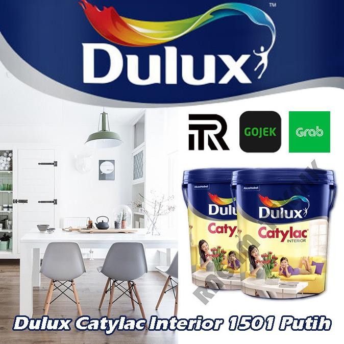 dulux catylac interior 1501 putih pail cat tembok 25 lt kg pail