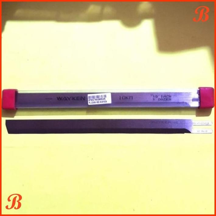 

| BBL | PISAU POTONG KAIN(TEGAK) WAYKEN KM 10INC MERAH. HI SPEED STEEL